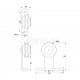 BARN DOOR RAIL 200cm/300cm BLACK D.70 BARN DOOR AND HARDWARE